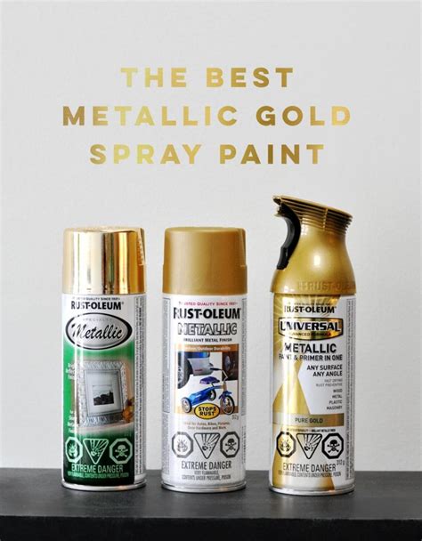 metallic gold spray paint